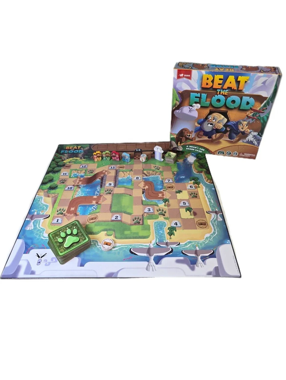 Beat The Flood: A Noah's Ark Board Game Brave Books COMPLETE - missing Rule Book